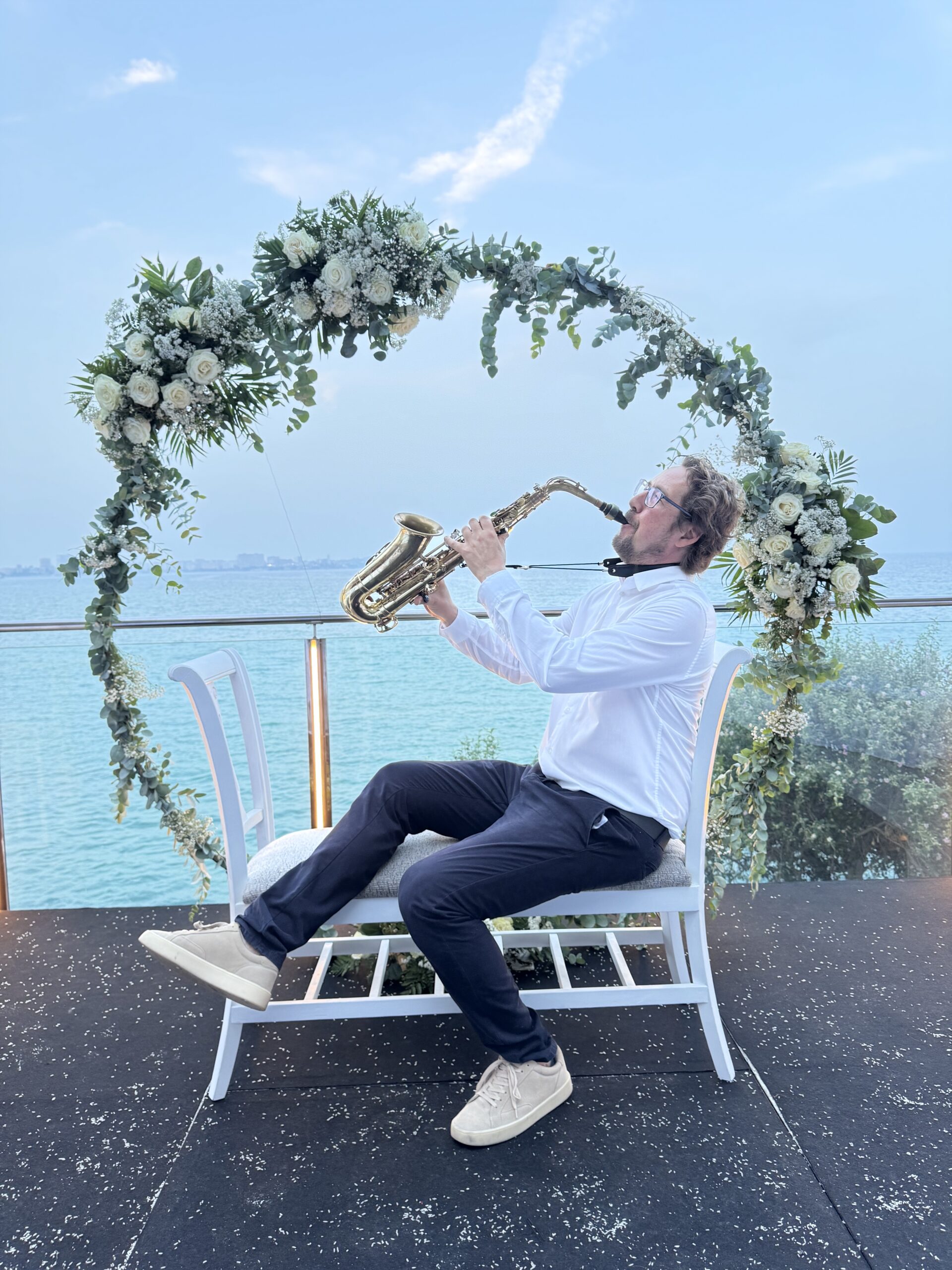 Saxofonista en hotel Melia de Alicante